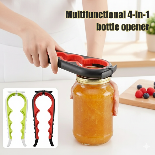 GripEase Multi-Opener Tool – 4-in-1 Bottle & Jar Opener