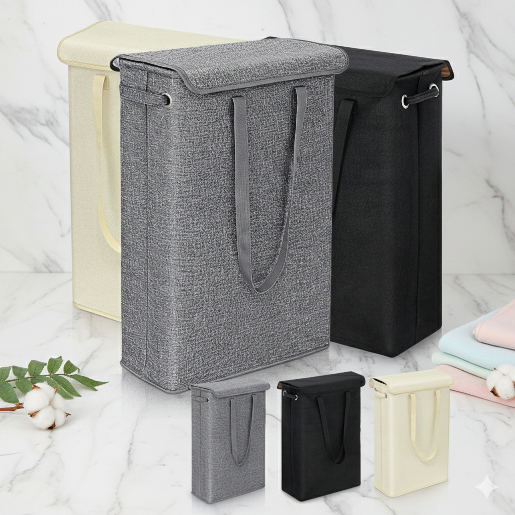 Cesto para la ropa SlimSpace – Cesto estrecho de 45 l 