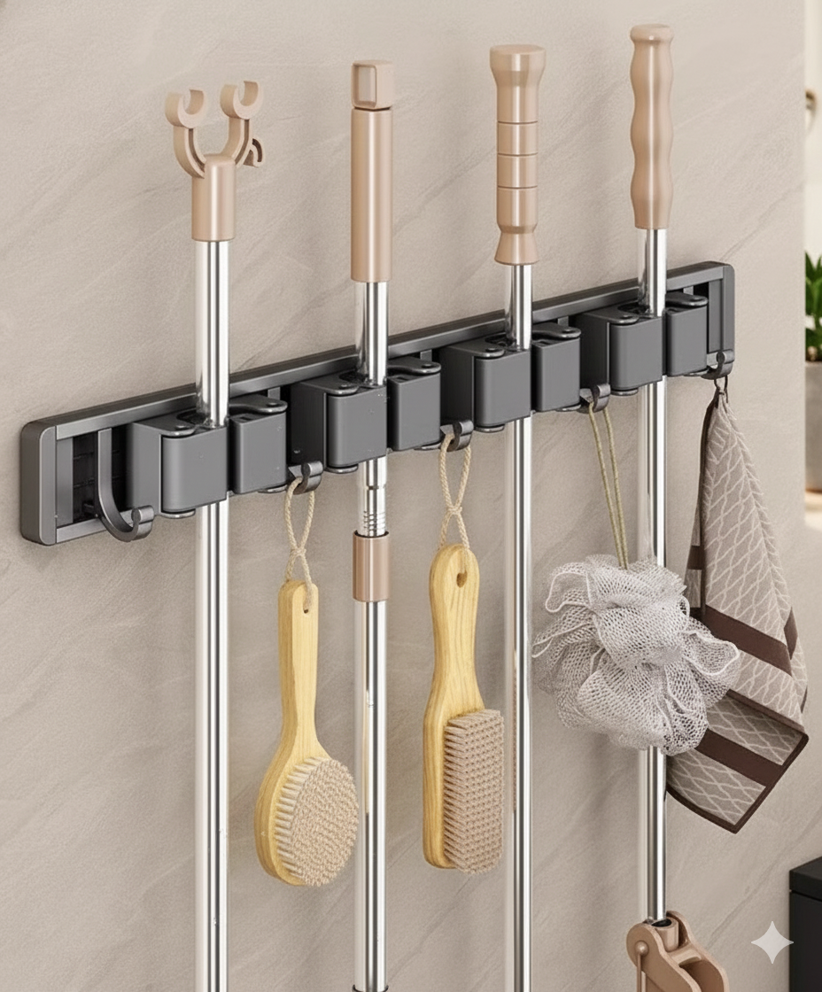 Organizador de fregonas y escobas WallGrip 