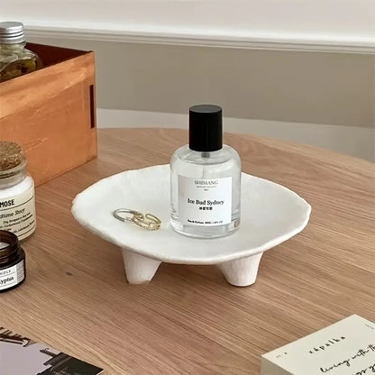 Bandeja de cerámica para joyas TrioLeg: plato ovalado artístico