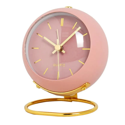 Reloj de escritorio silencioso NordicGlow: reloj de mesa minimalista y luminoso 