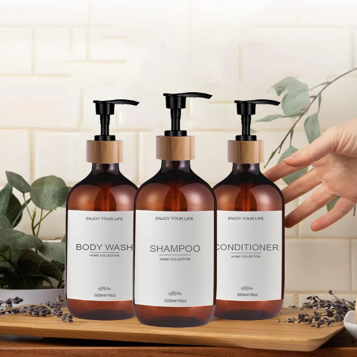 BathEssence Refill Bottle Trio – Shampoo, Conditioner & Body Wash