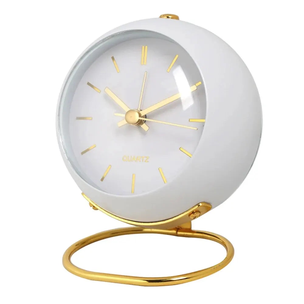 Reloj de escritorio silencioso NordicGlow: reloj de mesa minimalista y luminoso 