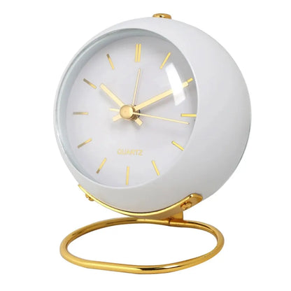 Reloj de escritorio silencioso NordicGlow: reloj de mesa minimalista y luminoso 