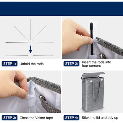 Cesto para la ropa SlimSpace – Cesto estrecho de 45 l 