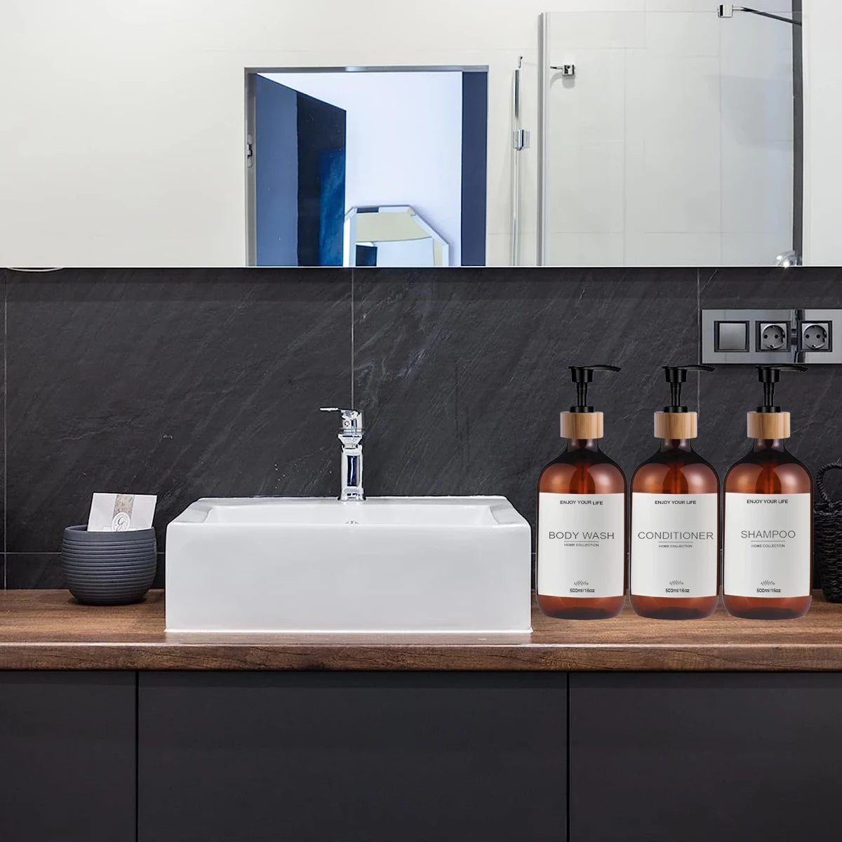 BathEssence Refill Bottle Trio – Shampoo, Conditioner & Body Wash