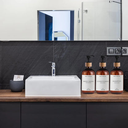 BathEssence Refill Bottle Trio – Shampoo, Conditioner & Body Wash