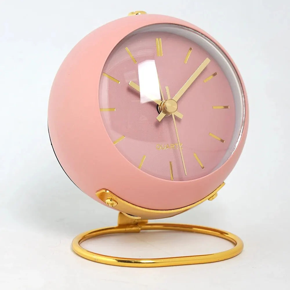 Reloj de escritorio silencioso NordicGlow: reloj de mesa minimalista y luminoso 
