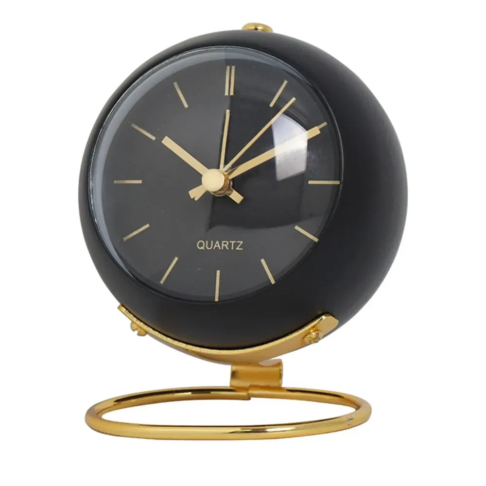 Reloj de escritorio silencioso NordicGlow: reloj de mesa minimalista y luminoso 